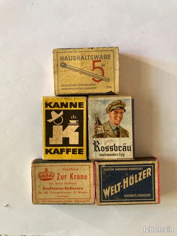 Lot De 13 Vieilles Boîtes D'allumettes Autrichiennes Vintage (1900-1970) - Publicitaires