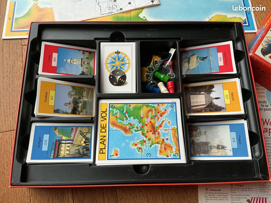 Jeu de société vintage Voyage en Europe (image 2)