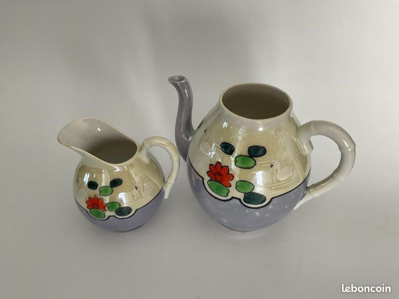 Service à café japonais Art déco – Lustreware années 1930 (image 1)