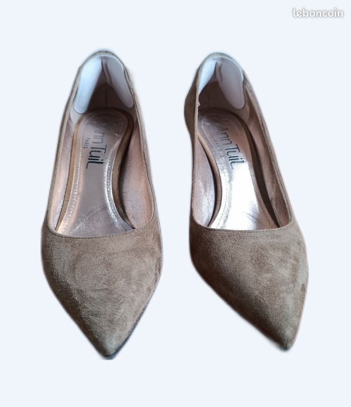 Escarpins Ann Tuil taupe taille 37 (image 1)