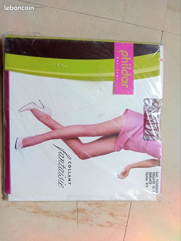 Collant Phildar neuf fantaisie rouge (image 1)