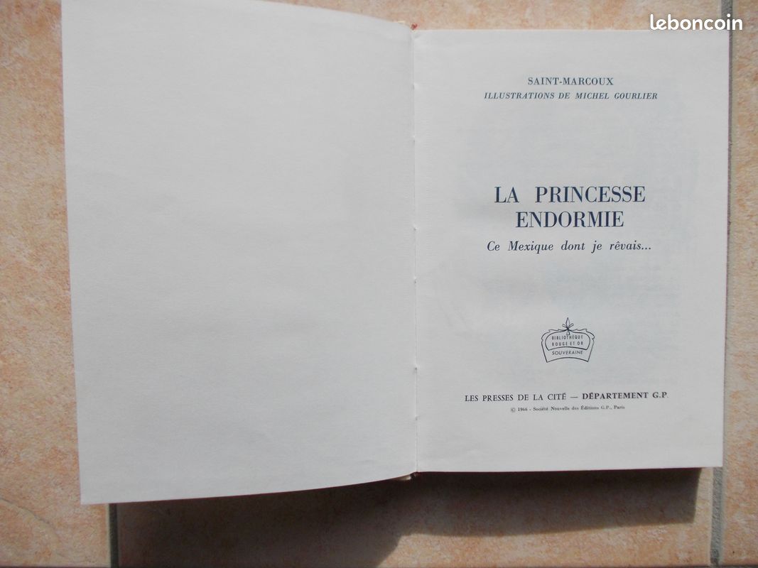 La princesse Endormie de St Marcoux - Collection Rouge & Or - Livre "Vintage" (image 2)