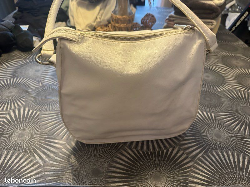 Sac cuir blanc Armani (image 2)