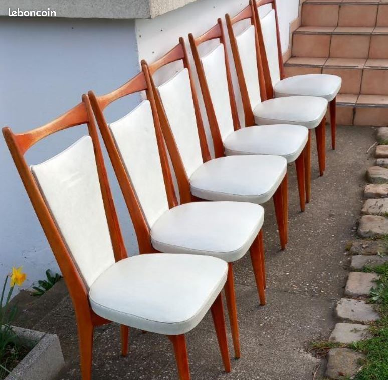 Lot de 6 chaises scandinave ELEXIT VELOURS GRIS - Maison