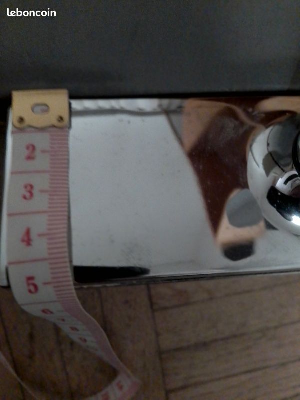Ensemble porte chrome entraxe 20 cm (image 3)
