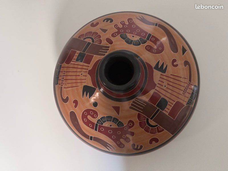 Nicaragua 🇳🇮 Magnifique Vase Emmanuel Maldonado (image 16)