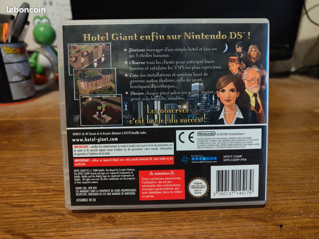 Jeu Hotel Giant Pour Nintendo DS - Complet Avec Livret, Testé, En Très Bon état