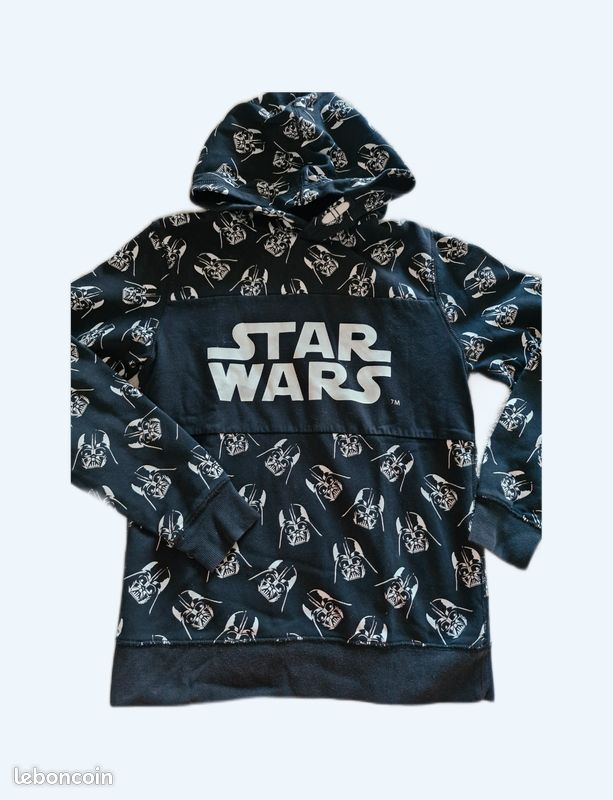 Sweat star wars 16 ans capuche dark vador Vêtements