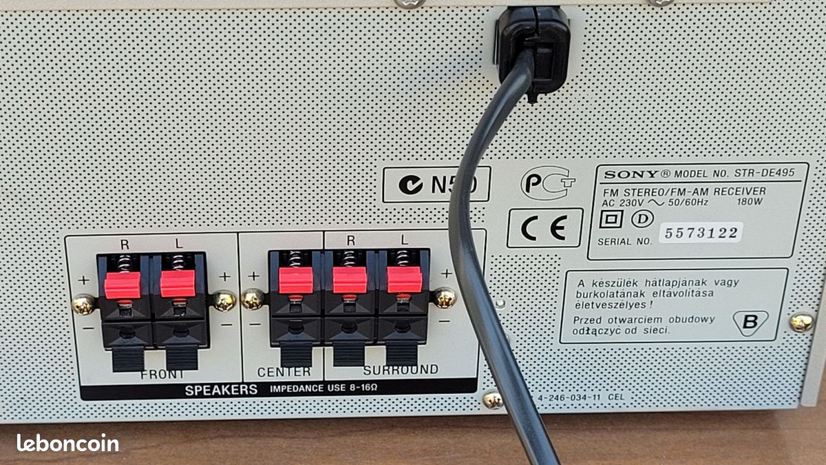 Sony STR-DE 485 chromé - Ampli home cinéma - Achat & prix