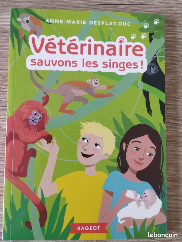 Livre Vétérinaire Sauvons les singes (image 1)