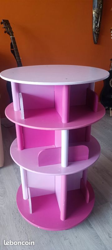 Étagère bibliothèque table basse à roulettes (image 2)