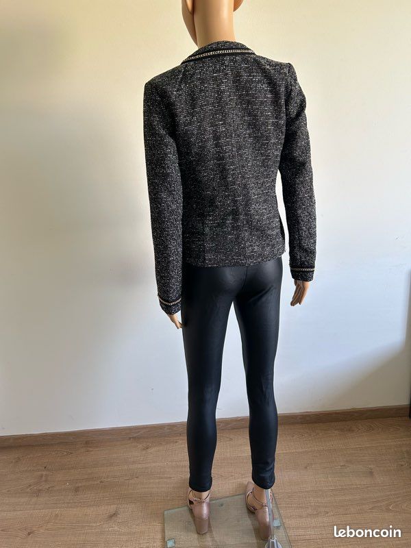 Veste Pailletée LolaLiza - Gris Foncé - Taille 42 - Neuf Jamais Portée - Polyester