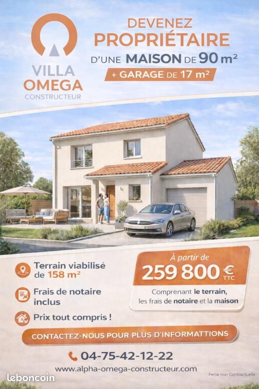 Maison 90 m² · à Portes-lès-Valence · 90 m² · 259 800 €