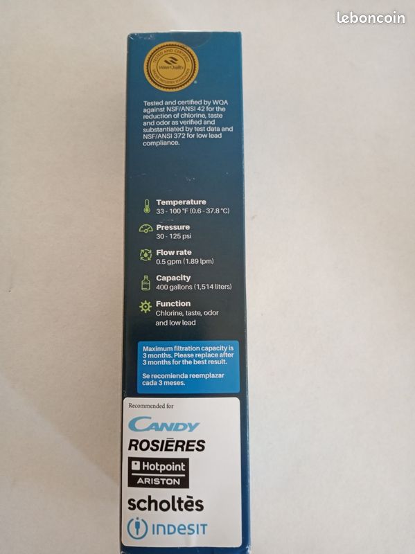 Filtre réfrigérateur PURITY PRO PF-02 (image 3)