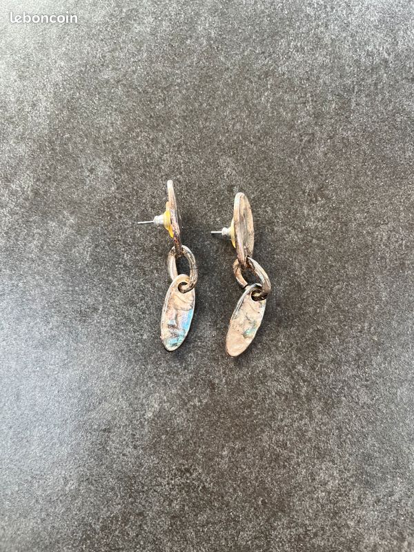 Boucles D'oreilles Biche De Bere - Occasion En Très Bon état - Bijou Fantaisie