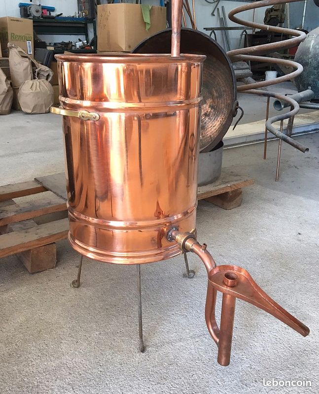 Alambic cuivre colonne 100 litres livré sous 48H/72H en stock (image 3)
