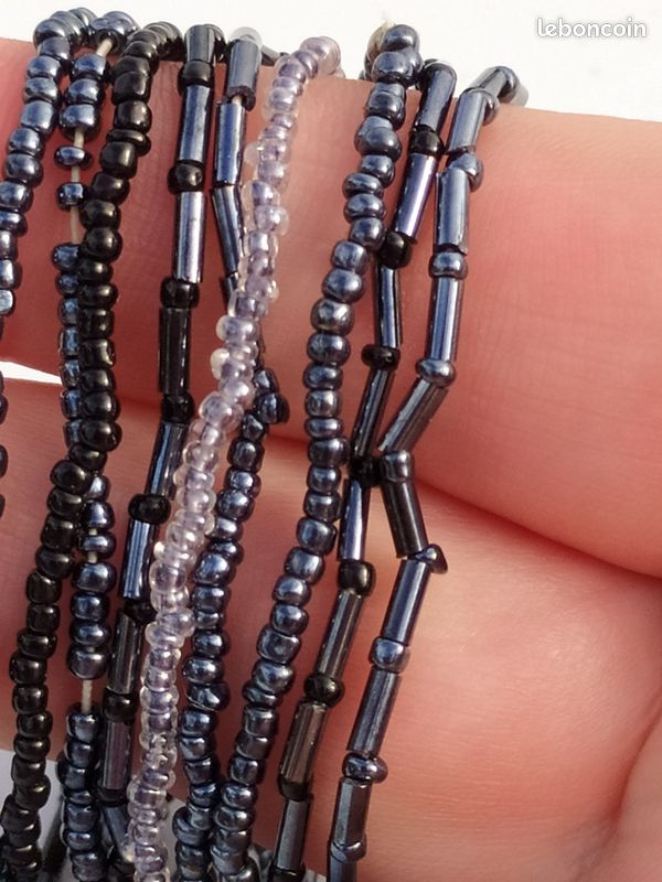 Bracelet de chaîne figaro 5 mm couleur hématite | Claire's FR