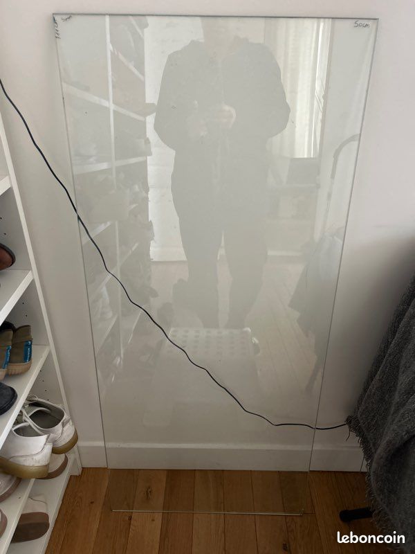 Plateau verre 110cmx50cmx5mm (image 1)