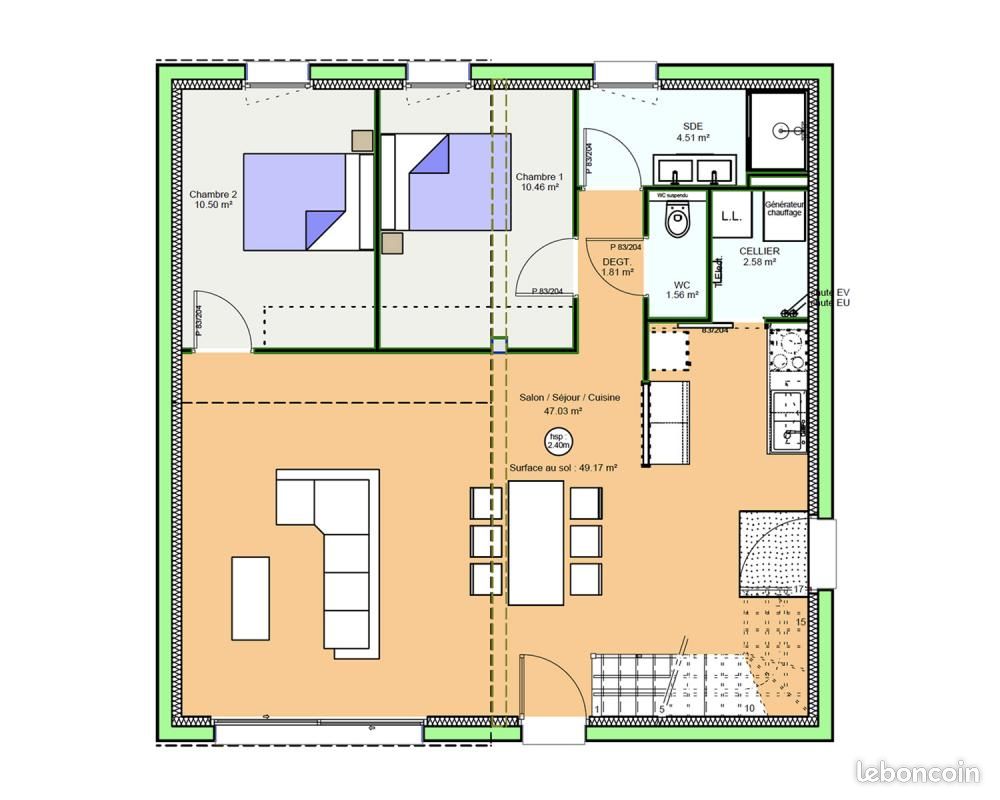 Maison 5 pièces 110 m² - Châtellerault 86100 (image principale 11)