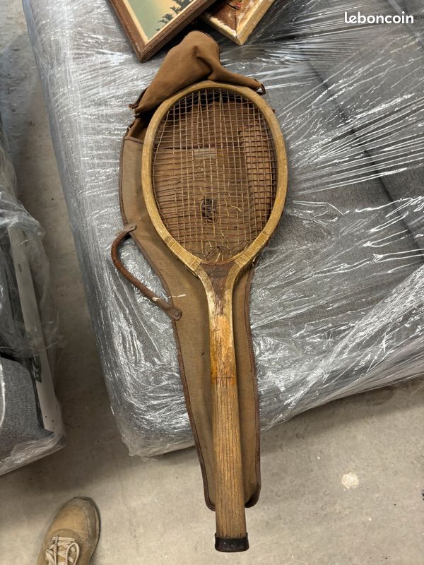 Lot De 2 Anciennes Raquettes De Tennis Allo - Vintage, Fabrication Française