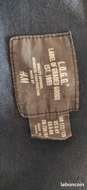 Polo chemise 2 en 1 marine H&M 8 ans (image 4)
