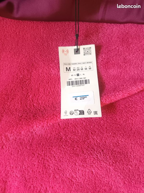 Jupe Mini Zara Rouge - Taille M - Stretch Polyester - Neuf Avec étiquettes