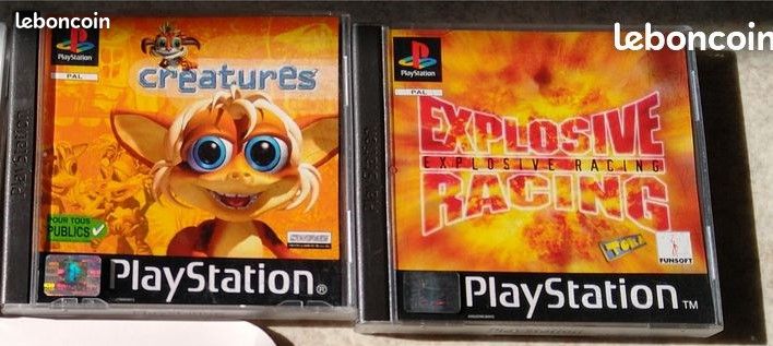 Jeu PS1 creatures + explosive racing (image 1)