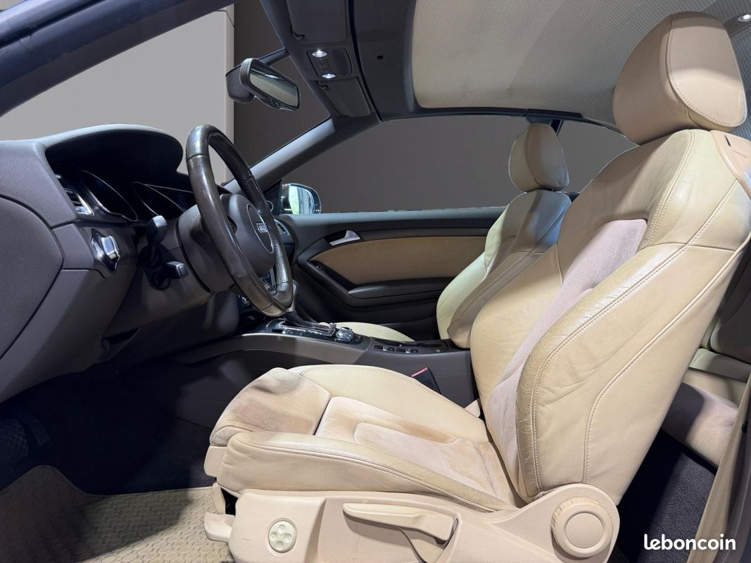 AUDI A5 FACELIFT CABRIOLET 2.0 TFSI 211 S LINE MULTITRONIC 211Ch CONFIGURATION RARE SONO B&O SIEGES CHAUFFANTS CLIM AUTO BI ZONE TELEPHONE AUDIO BT Garantie 12 mois (image 17)