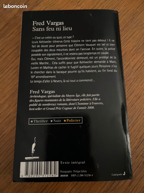 Roman policier « Sans feu ni lieu » de Fred Vargas (image 2)