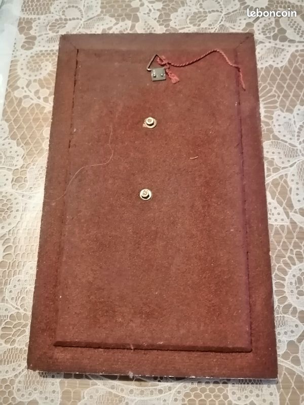 Cadre en stuc représentant vierge et l enfant en marbre (image 3)