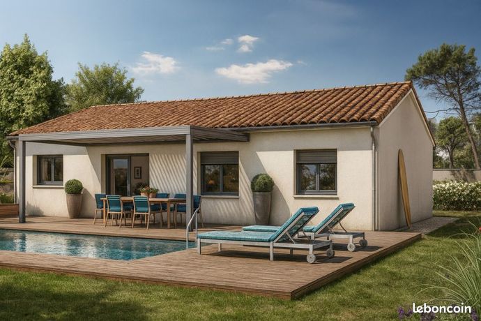 Maison neuve de plain pied située à Boissières