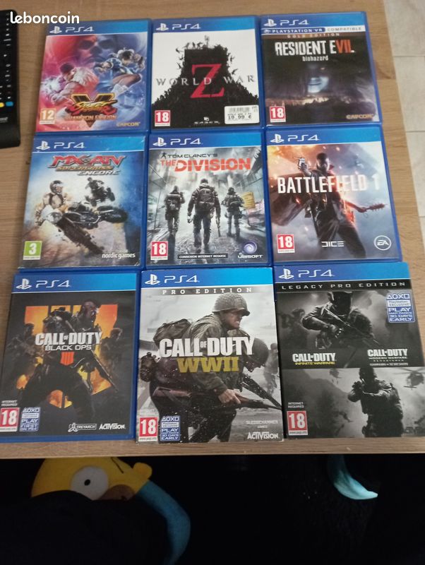 Jeux PS4 a vendre Remise en main propre (image 1)