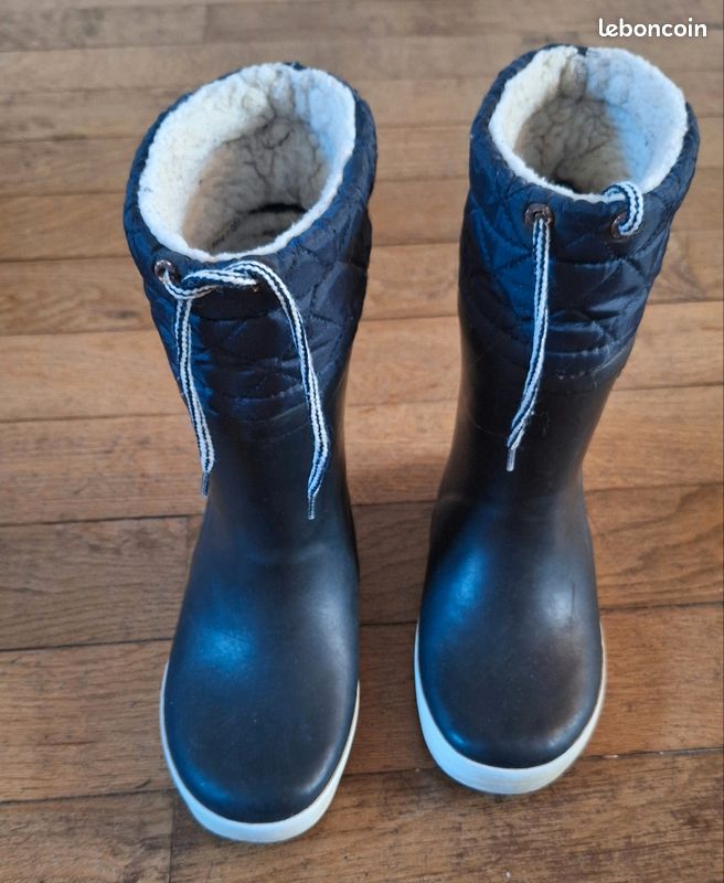 Aigle Giboulee Bottes Aigle Fourrees Garcon Aigle Botte Cuir - Main Image