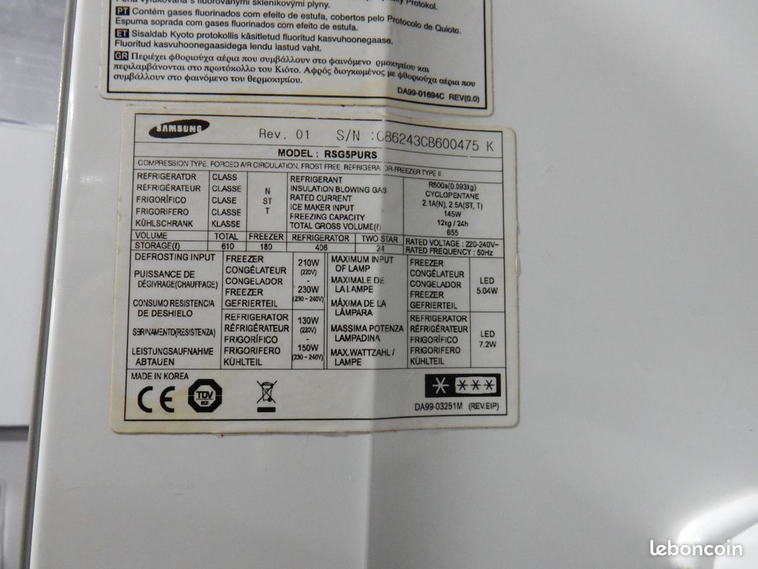 Frigo américain en panne Électroménager — free download