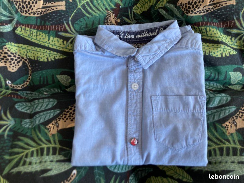Chemise bleue type jean 3 ans (image 1)