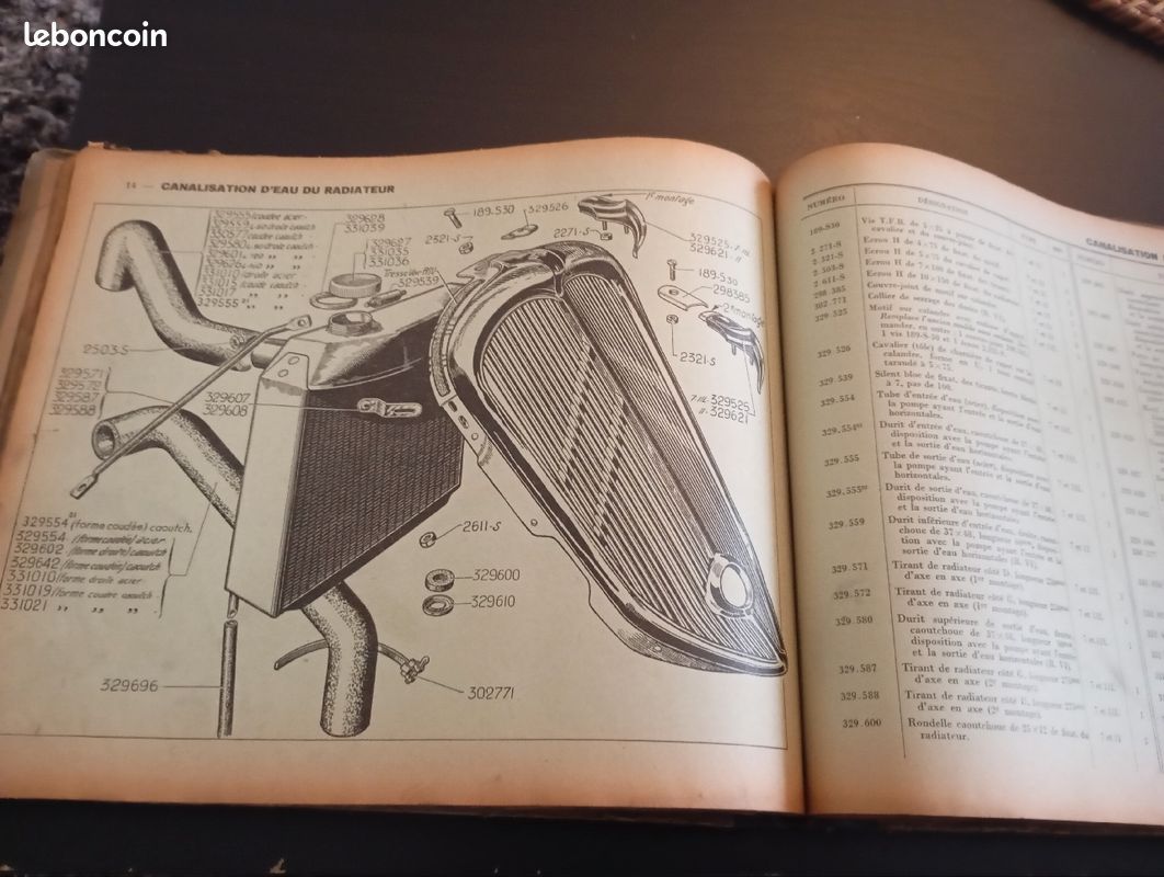 Catalogue des pièces détachées Traction AV 420 Citroën tome 5C livre Mécanique voitures particulières-commerciale-Traction AV (image 9)