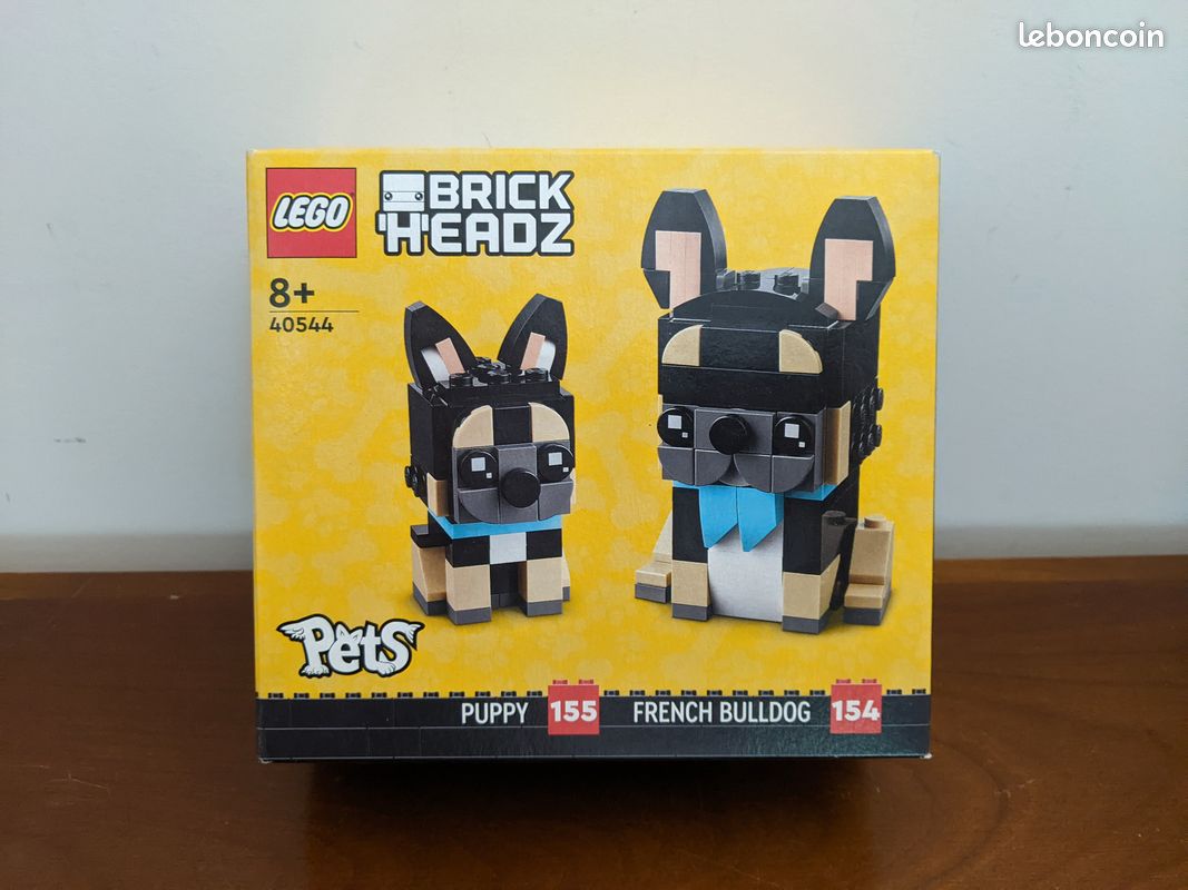 NEUF Scellé LEGO BrickHeadz 40544 Les bouledogues français (image 1)