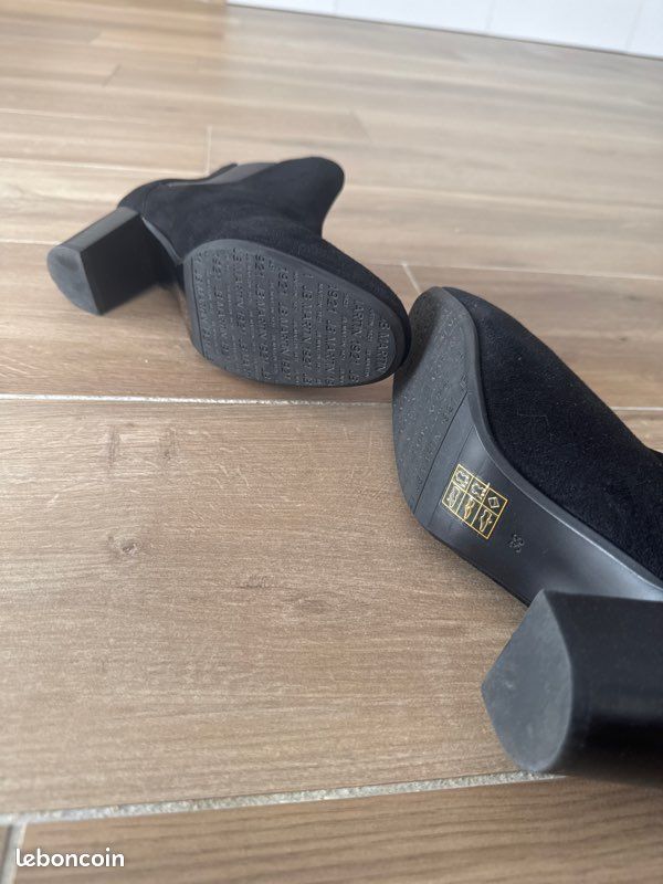 Bottines en daim noir neuves JB Martin T38 (image 3)
