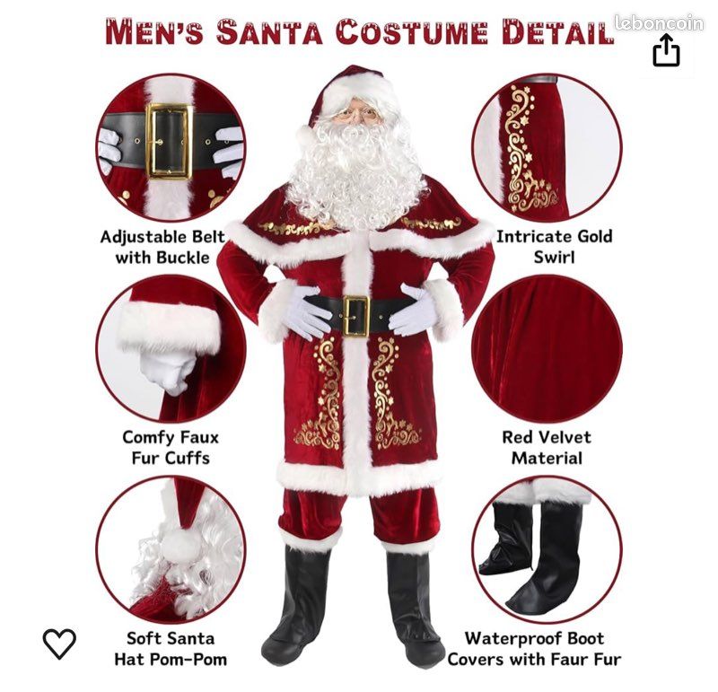Déguisement Père Noël Adulte Vêtements