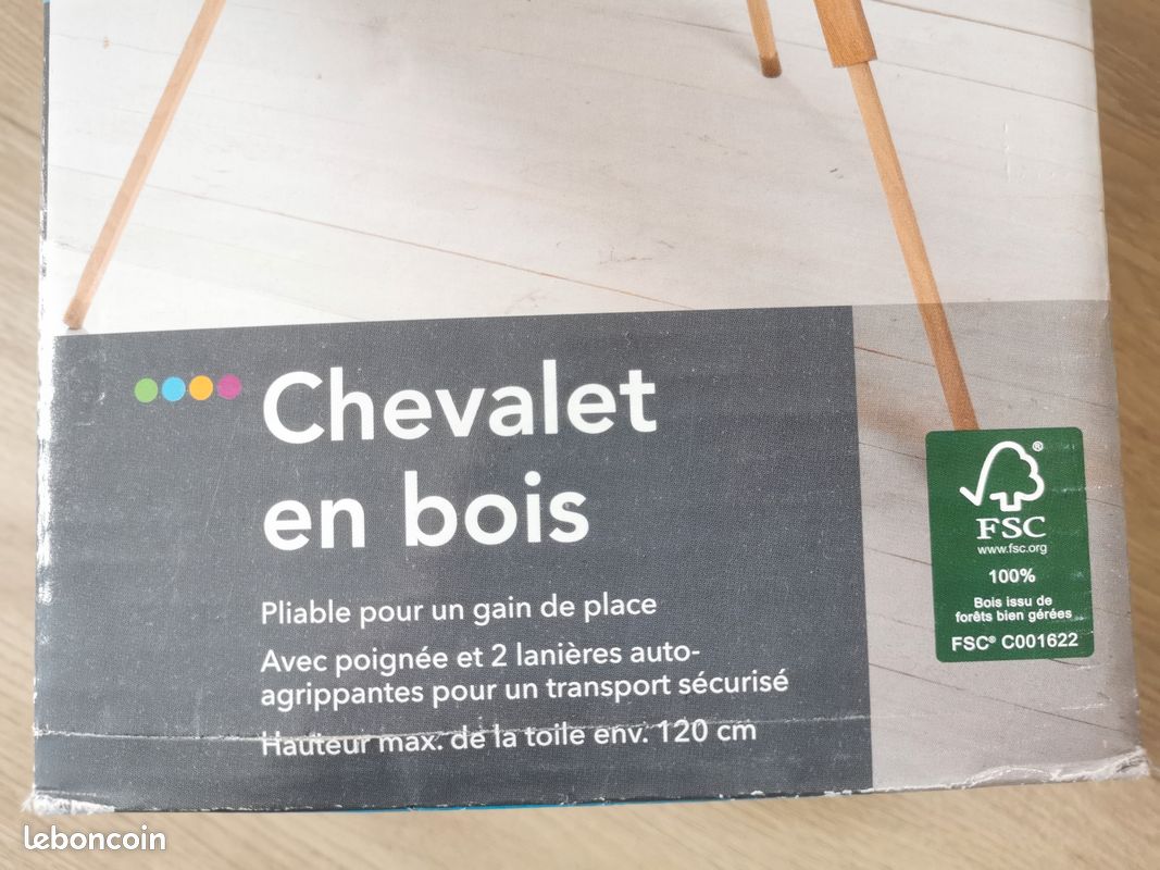 Chevalet de peintre en bois de hêtre (image 9)