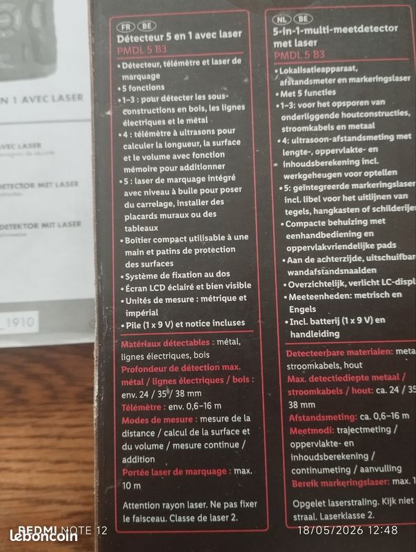 Télémètre et détecteur laser (image 2)