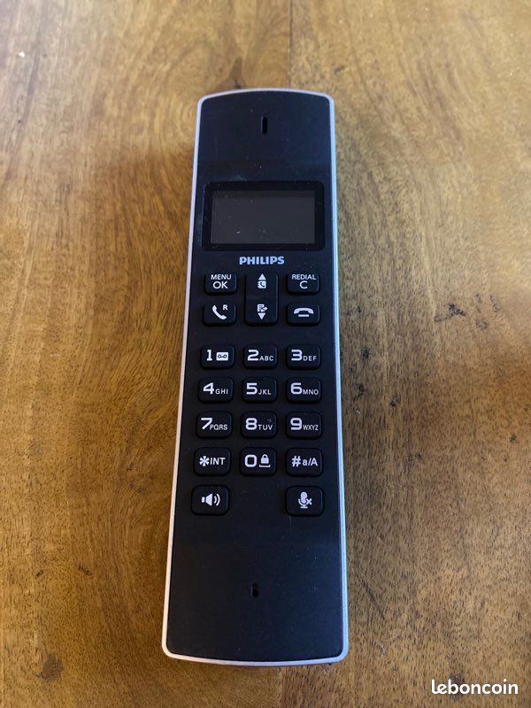 Téléphone fixe sans fil Philips Design M450 Noir (image 1)
