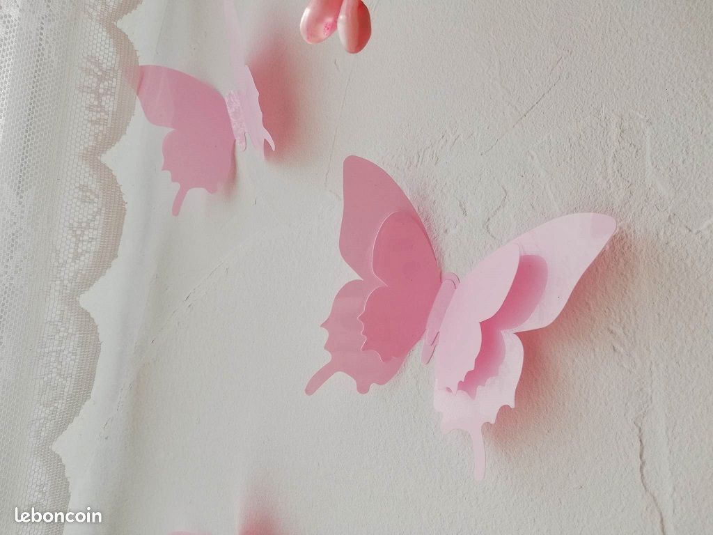 Autocollant mural papillons en cristal 3d, 18 pièces/lot, beau papillon Autocollant mural papillons en cristal 3d, 18 pièces/lot, beau papillon