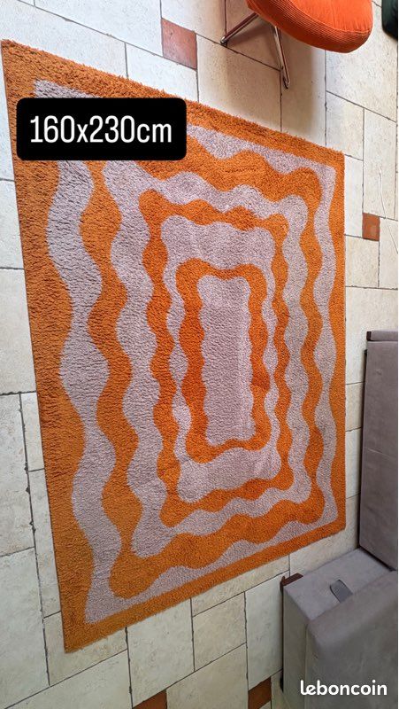 Tapis 160 × 230 cm – style vintage / graphique (image 3)