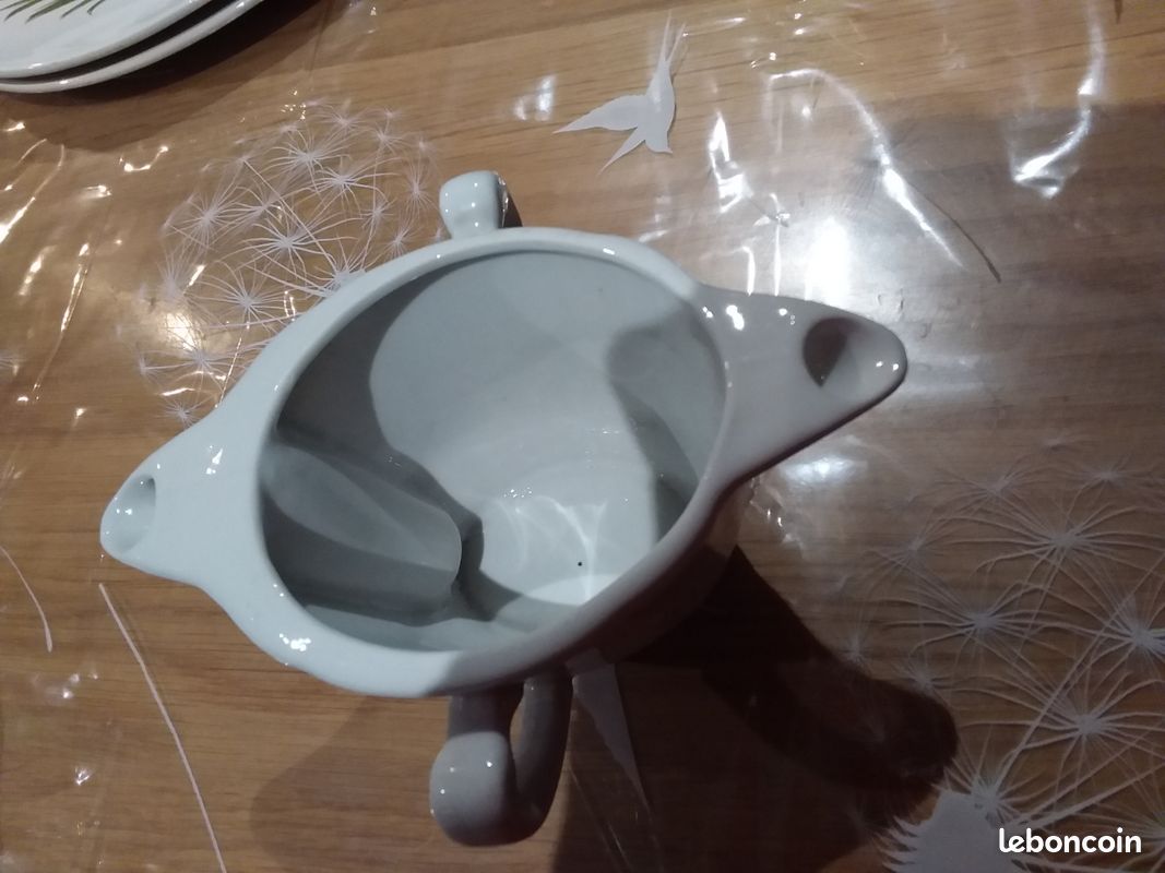 Saucière porcelaine blanche (image 2)