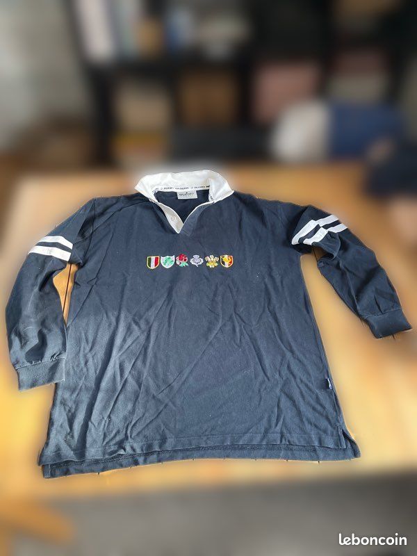 Maillot Rugby Vintage Cotton Traders - Bleu - Taille XL - Six Nations