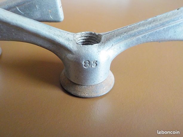 2 X ECROUS type papillon SOVA en laiton chromé vélo vintage 9,5 mm 1960s France EUR 13,90 - FR