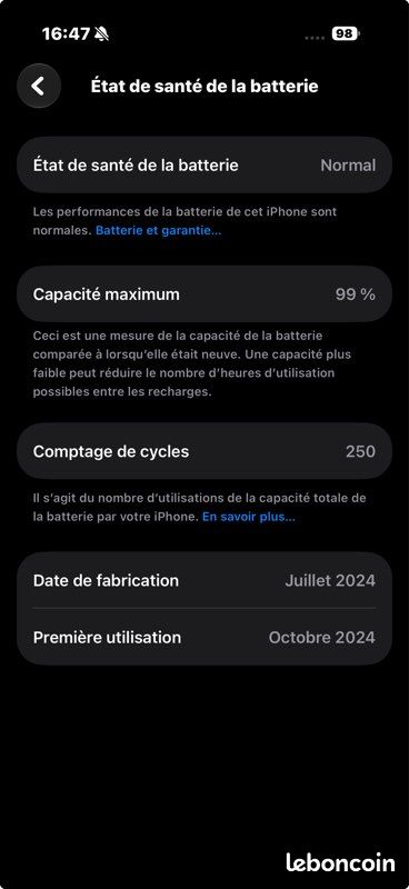 IPhone 16 Pro 256 Go (image 3)