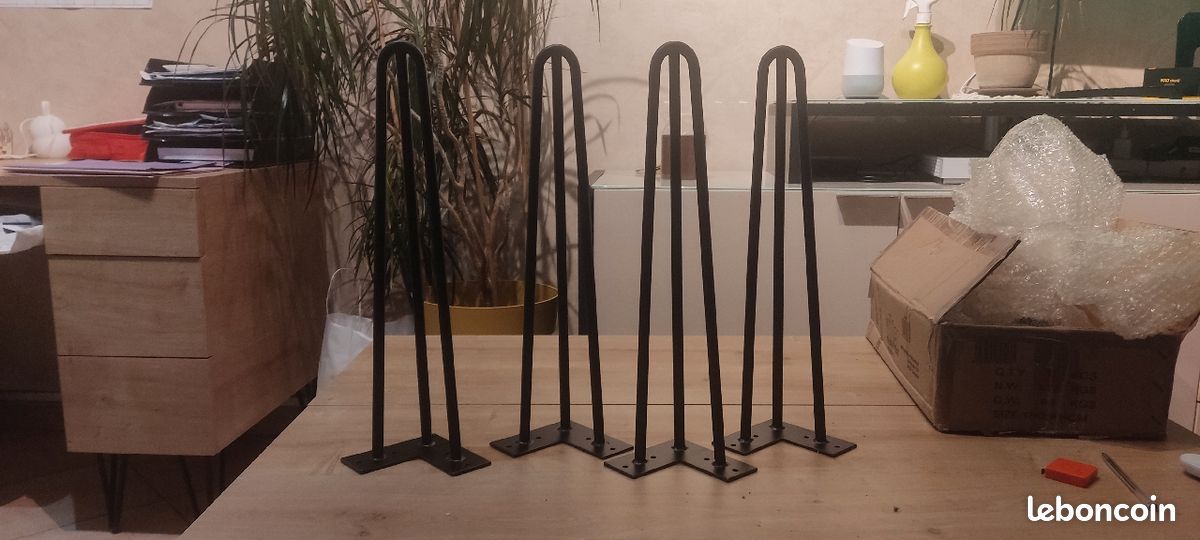 Pied de meuble fer forgé 45cm (image 2)