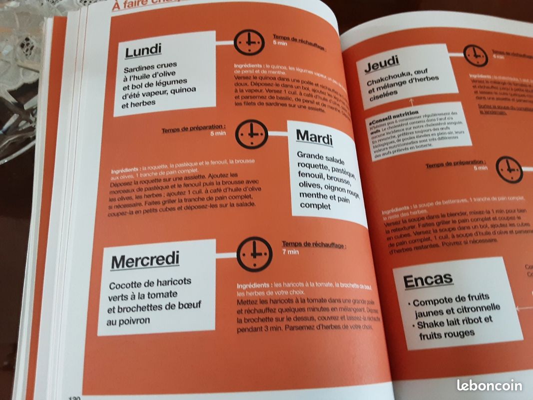 SPECIAL RÉÉQUILIBRAGE ALIMENTAIRE VALIDE PAR UNE NUTRITIONNISTE 2 H de CUISINE POUR TOUTE LA SEMAINE VENDU 8e50 ACHETE 24E 95 EN PARFAIT ETAT (image 18)